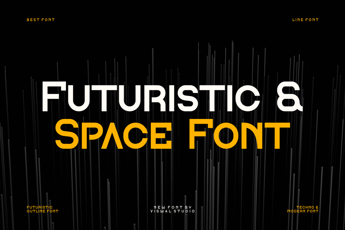 Farkey - Modern Techno Font, a Sans Serif Font by Viswal Studio (Photo 9 of 10)