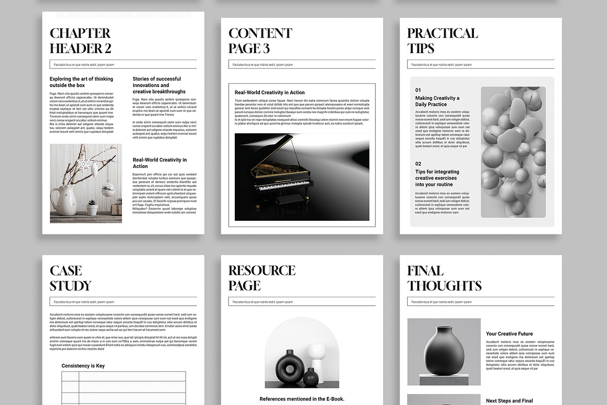 E Book Tempalte Layout, an UI Kit Template by MightyDesign (Photo 5 of 9)