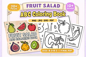 Fruit Salad ABC Coloring Book