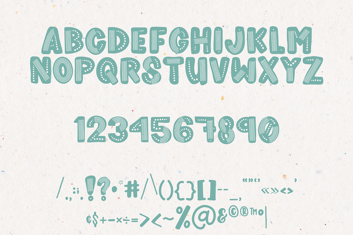 Rainboho - Layered Font Family preview 3