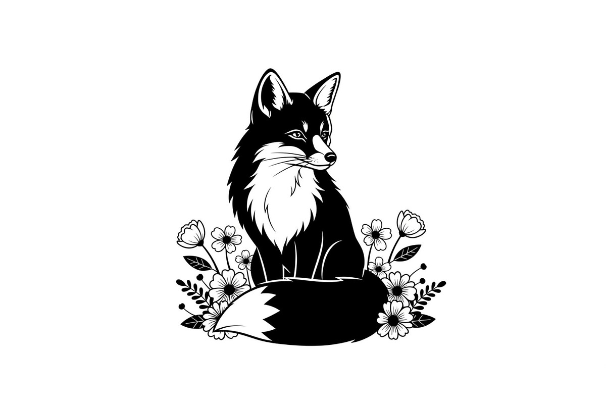 Cute Fox Silhouette Bundle, an Illustration by Designs_River (Photo 12 of 31)