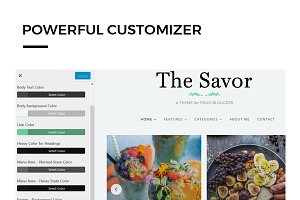 Savor Food Bloggers WordPress Theme