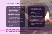 Modern Witch Instagram Templates, a Social Media Template by Mochi Atelier (Thumbnail 3 of 11)