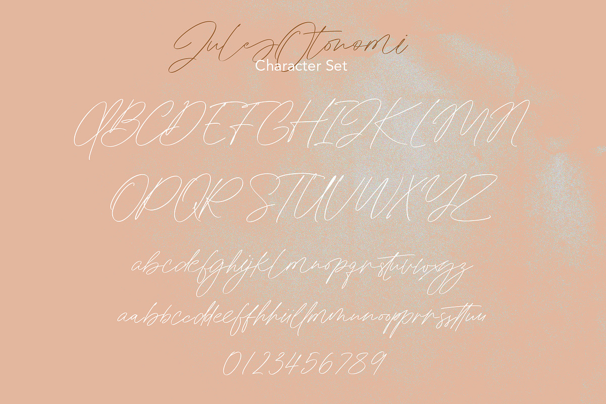 Jules Otonomi Classy Signature Font, a Script Font by Maulana Creative (Photo 13 of 13)