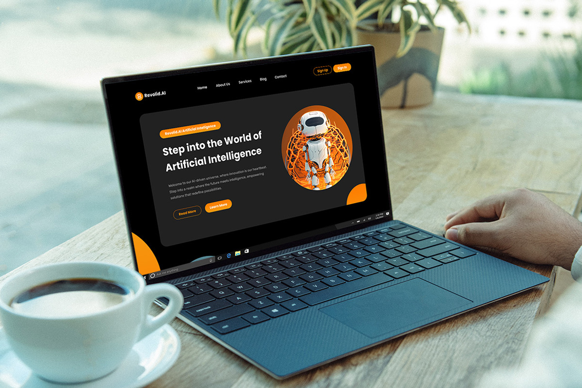 Artificial Intelligence Landing Page, an UI Kit Template by ENATIVE (Photo 4 of 4)