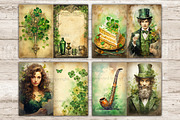 St. Patrick's Day Junk Journal Paper, a Seasonal Illustration by GlamArtZhanna (Thumbnail 6 of 10)