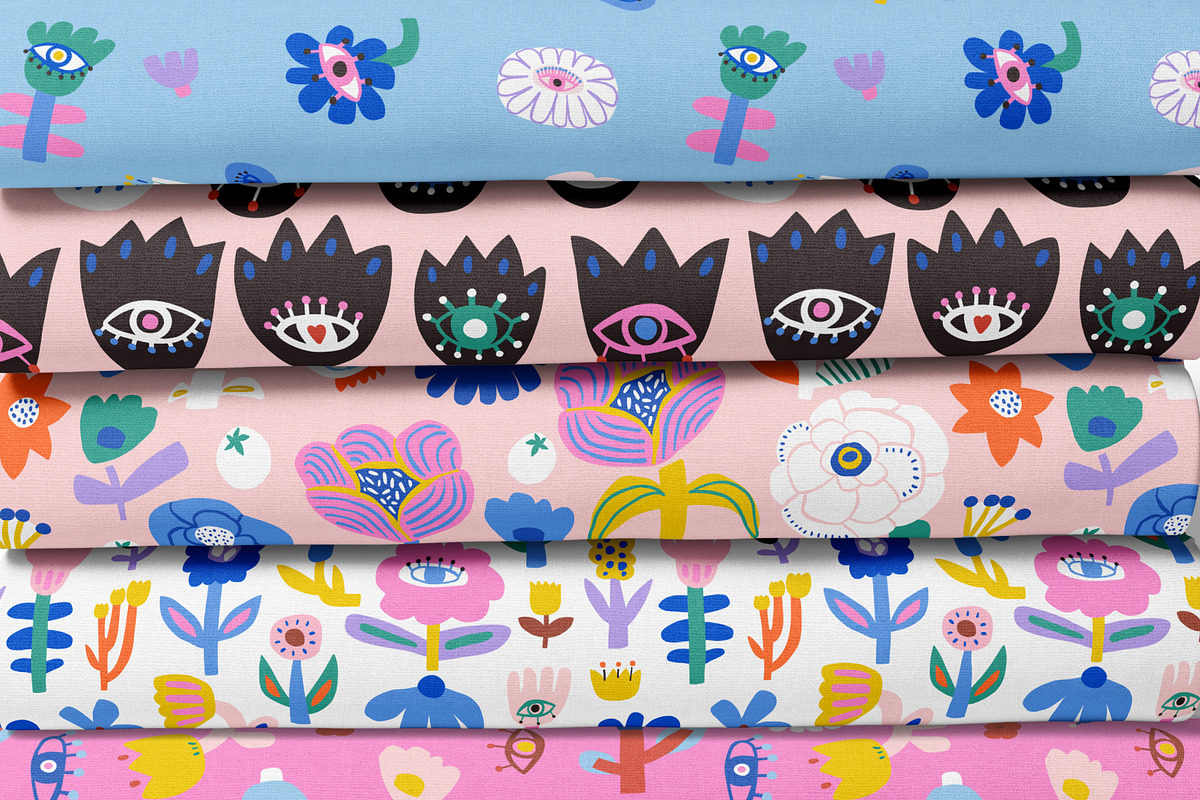 FLOWERBED floral collection, a Pattern Graphic by solmariart (Photo 4 of 5)