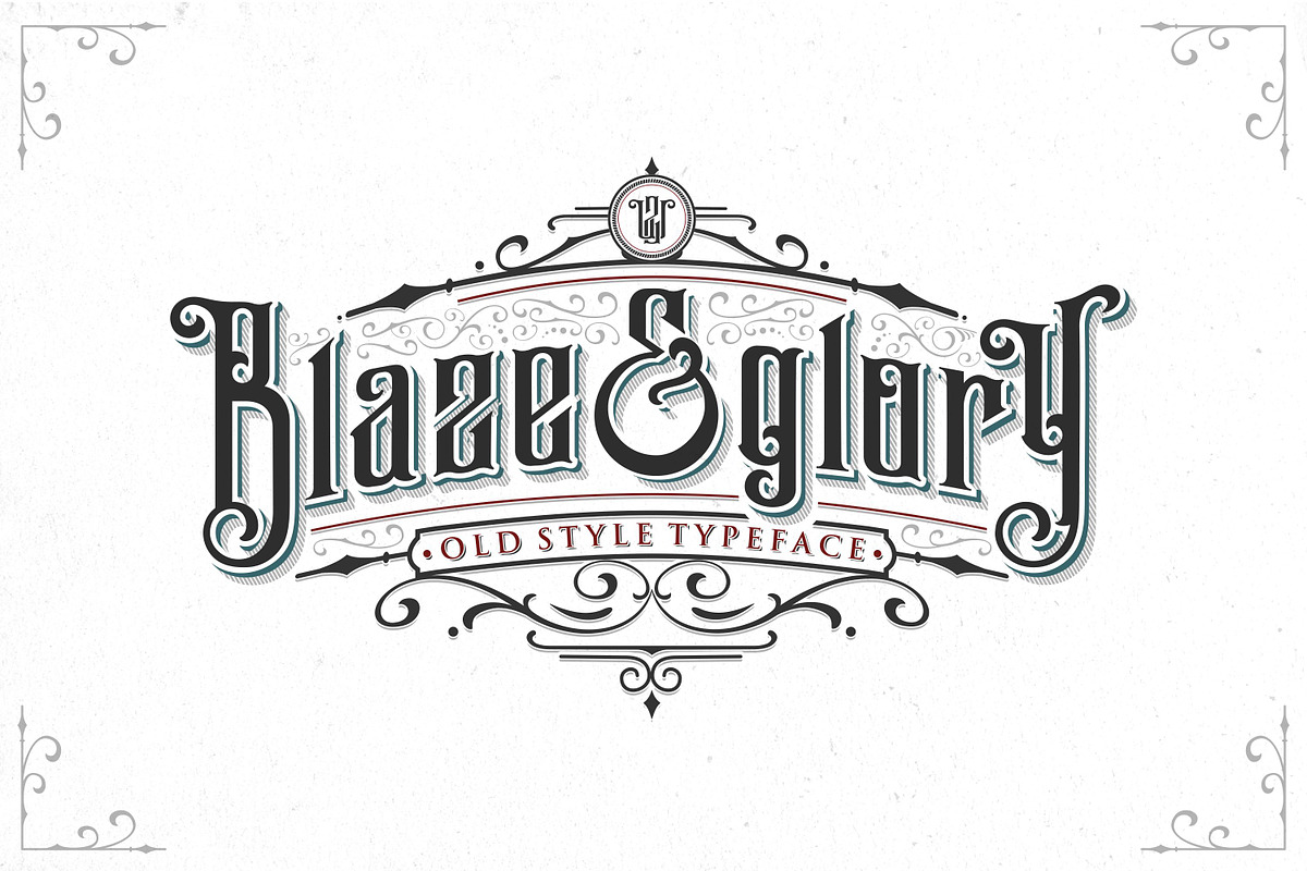 Blaze & Glory Typeface + Extras