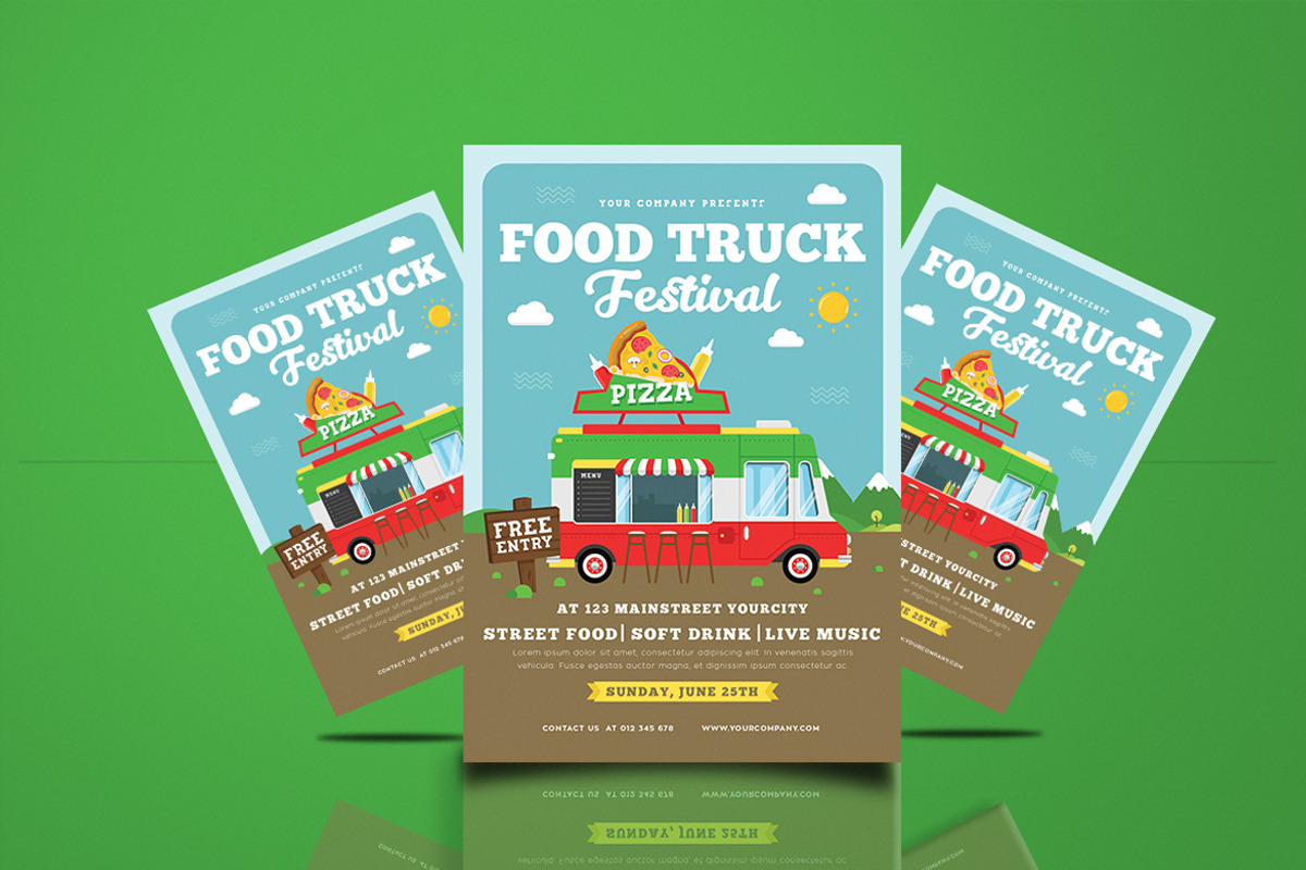 Food Truck Festival Flyer, a Flyer Template by Totem Design Studio (Photo 4 of 5)