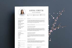 Modern Resume Template ANNA A4