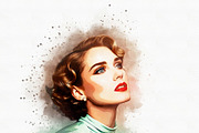 Watercolor Halftone Double Exposure, an Action Add-On by MRI STUDIO (Thumbnail 2 of 23)