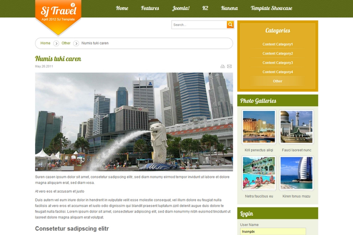 SJ Travel II - Cool travel template, a Websites & App Template by YouTech (Photo 3 of 5)