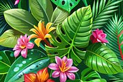 Tropical Jungle Leaves BUNDLE OF 6, a Decorative Illustration by Aban's World (Thumbnail 4 of 5)