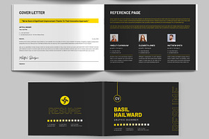 Resume Booklet Design Layout