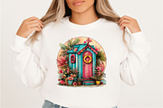 Beach Huts Summer Clipart Bundle., an Illustration by SVGArt (Thumbnail 3 of 9)