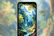 Fantasy Galaxy Floral Backgrounds, a Graphic by Kalindiprints (Thumbnail 3 of 6)