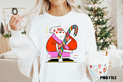 Retro Christmas Santa clipart, an Illustration by DreamCafeArt (Thumbnail 2 of 5)