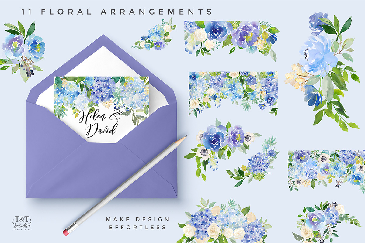 Serene Flower Clipart Set, an Illustration by Twigs and Twine (Photo 7 of 10)