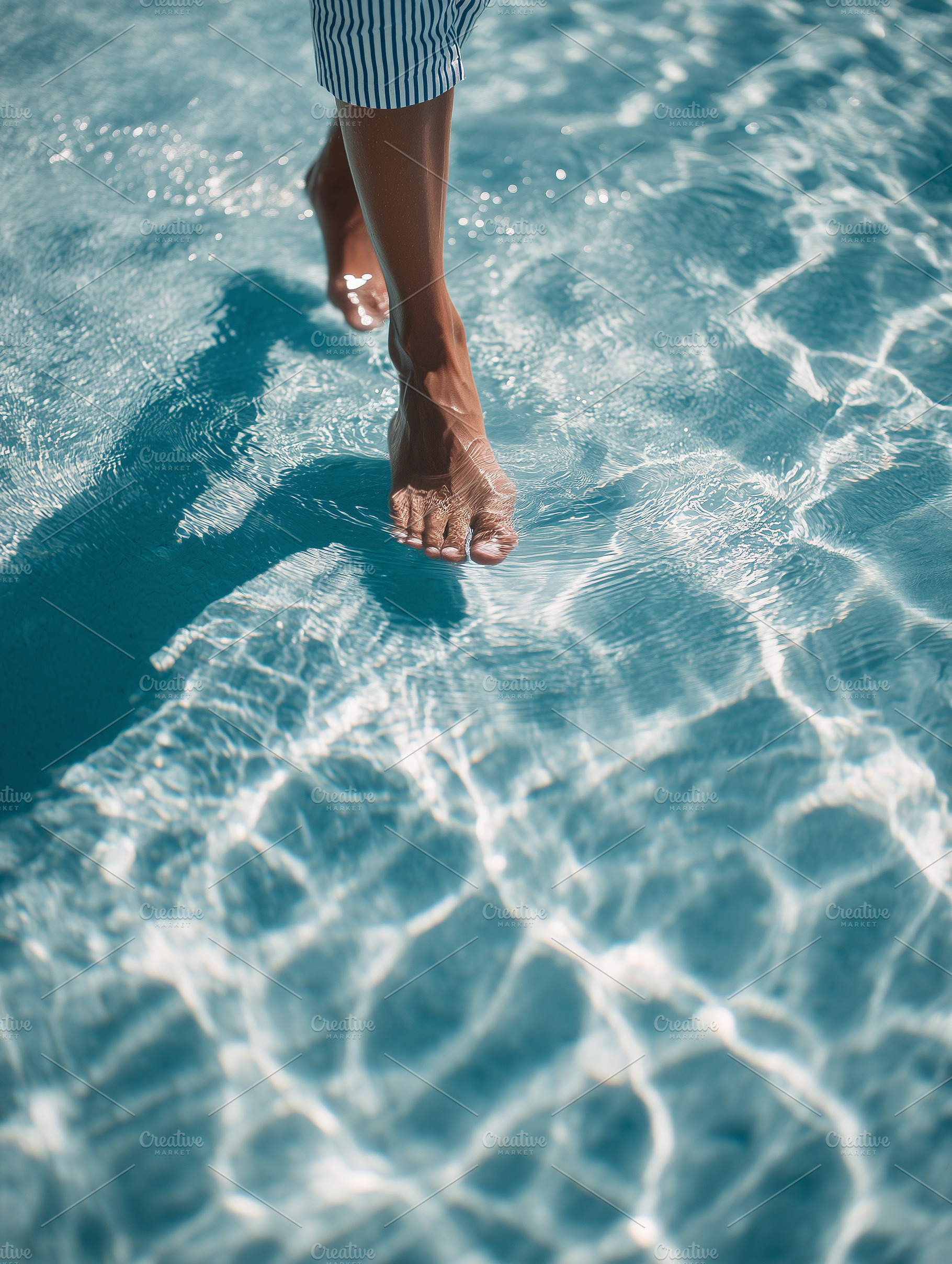 Close up of bare feet walking, a Person Photo by MistyDay