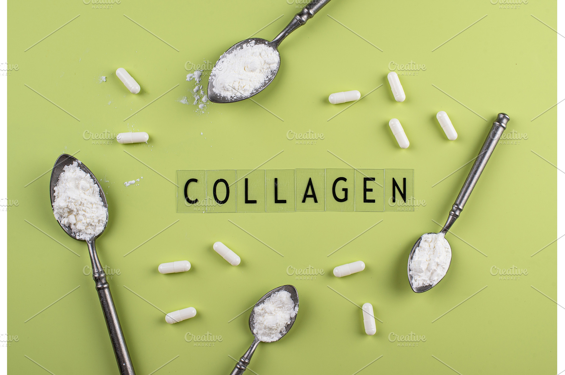 Collagen powder and pills. Healthy, a Health & Medical Photo by Yulia Furman