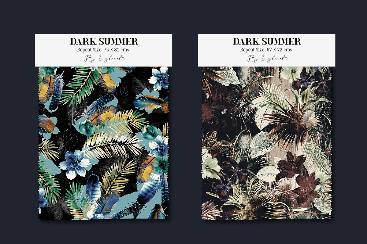 Dark Summer| Foliage Pattern, a Pattern Graphic by Luiz da Rolt Grathwohl (Photo 3 of 7)