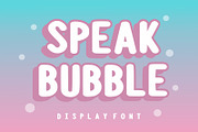 Speak Bubble, a Font by Limited.studio (Thumbnail 1 of 6)