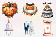 Pink Halloween Witch Wedding Clipart, an Illustration by CreationArt (Thumbnail 3 of 5)