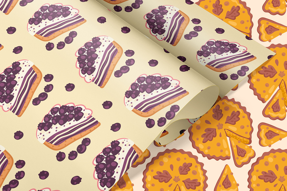 Pies & Pastries patterns clipart, a Food Illustration by Carpet Tapete Pretzel (Photo 10 of 15)