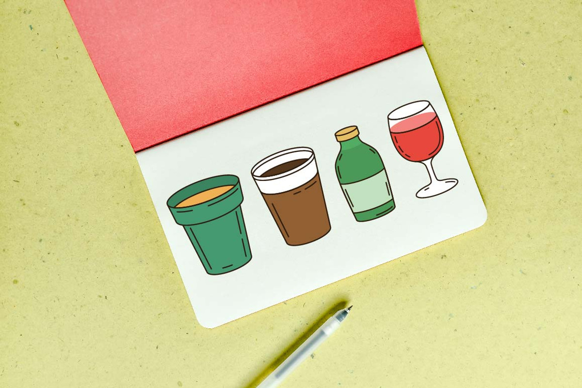 25 Delicious Fast Food with Drink, a Food Illustration by jongcreative (Photo 5 of 5)