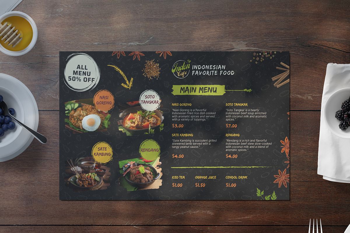 Elegant Landscape Menu Template, a Brochure Template by judayartworks (Photo 12 of 21)