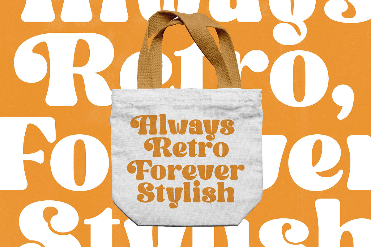 Madnight Honeys Retro Groovy Font, a Serif Font by timelesstype.co (Photo 16 of 20)