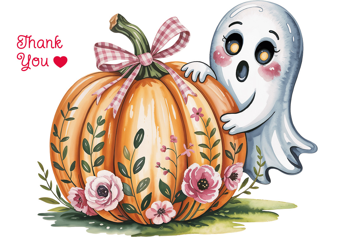 Fall Pumpkins Clipart Bundle 50 PNG, a Seasonal Illustration by Whimsy Brush Studio (Photo 9 of 9)