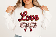 Crochet Pink Love Bow Valentine PNG, an Illustration by Craft Nest (Thumbnail 3 of 5)