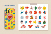 Retro Christmas and New Year, a Texture Illustration by Felizabeth Design (Thumbnail 4 of 13)