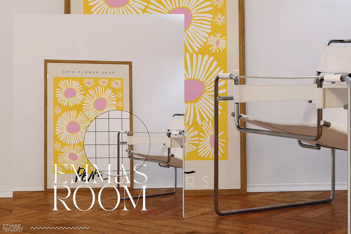 EMMAS ROOM Interior & Frame Mockup, a Household Mockup by Stykke Studio (Photo 3 of 19)