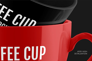 Glossy Coffee Cup Mockup Set