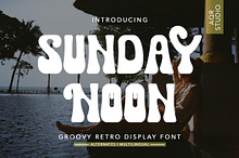 SundayNoon-Groovy Retro Display Font