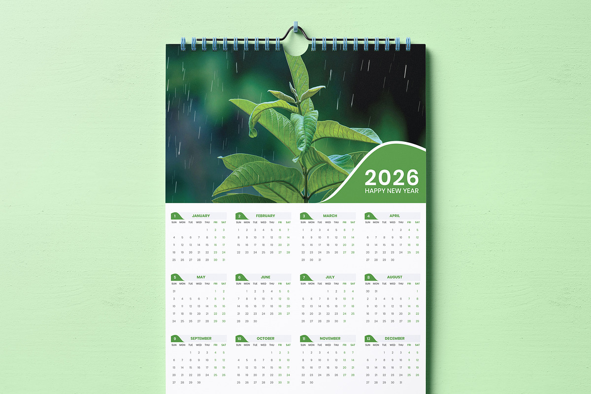 Wall Calendar Design Template, a Stationery Template by Rahul Datta (Photo 4 of 4)