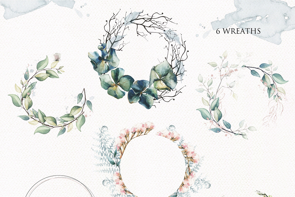 Dreamy Nature -watercolor collection, a Decorative Illustration by Khrys.art (Photo 6 of 16)