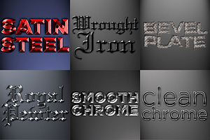 Metal Photoshop Styles Pack 2