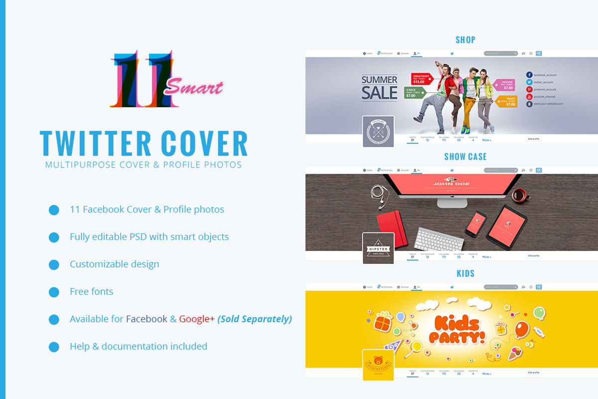 11 Smart Twitter Cover Photo, a Templates & Theme by Pixel Strawberry (Photo 4 of 5)
