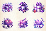 Valentine's Day Sublimation Clipart, an Illustration by DreamArtGraphic (Thumbnail 5 of 6)