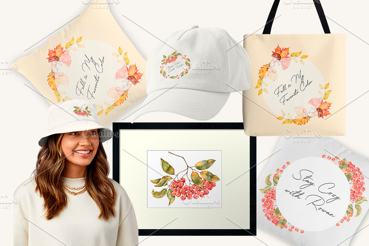 Autumn, Fall watercolor clipart, a Seasonal Illustration by Eves_Aquadreams (Photo 8 of 12)