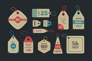 32 Vintage Sale Tags