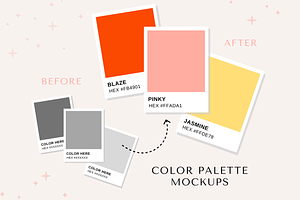 Color Swatch Mockup Canva