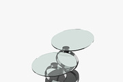 Modern table with two glass tabletop, a Furniture 3D Model by CGTales (Thumbnail 4 of 11)