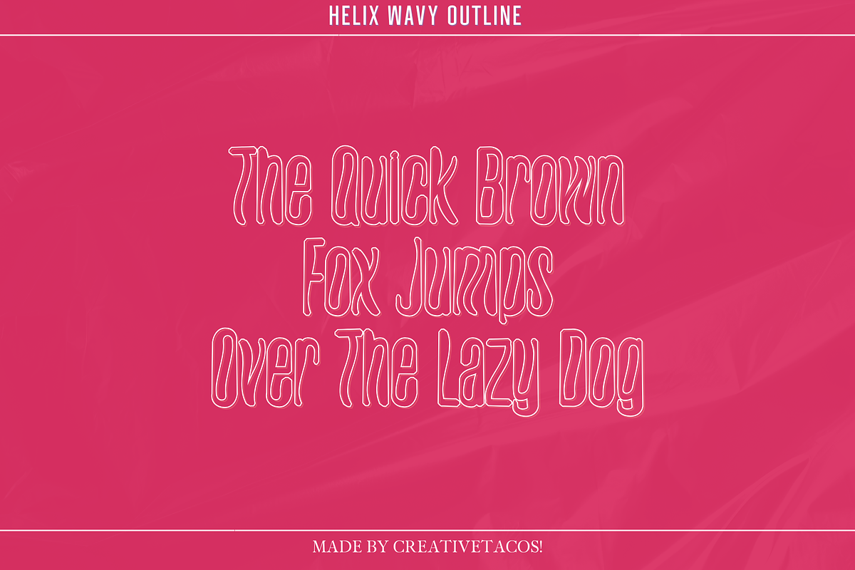 Helix Wavy - Futuristic Font, a Sans Serif Font by Creativetacos (Photo 7 of 12)