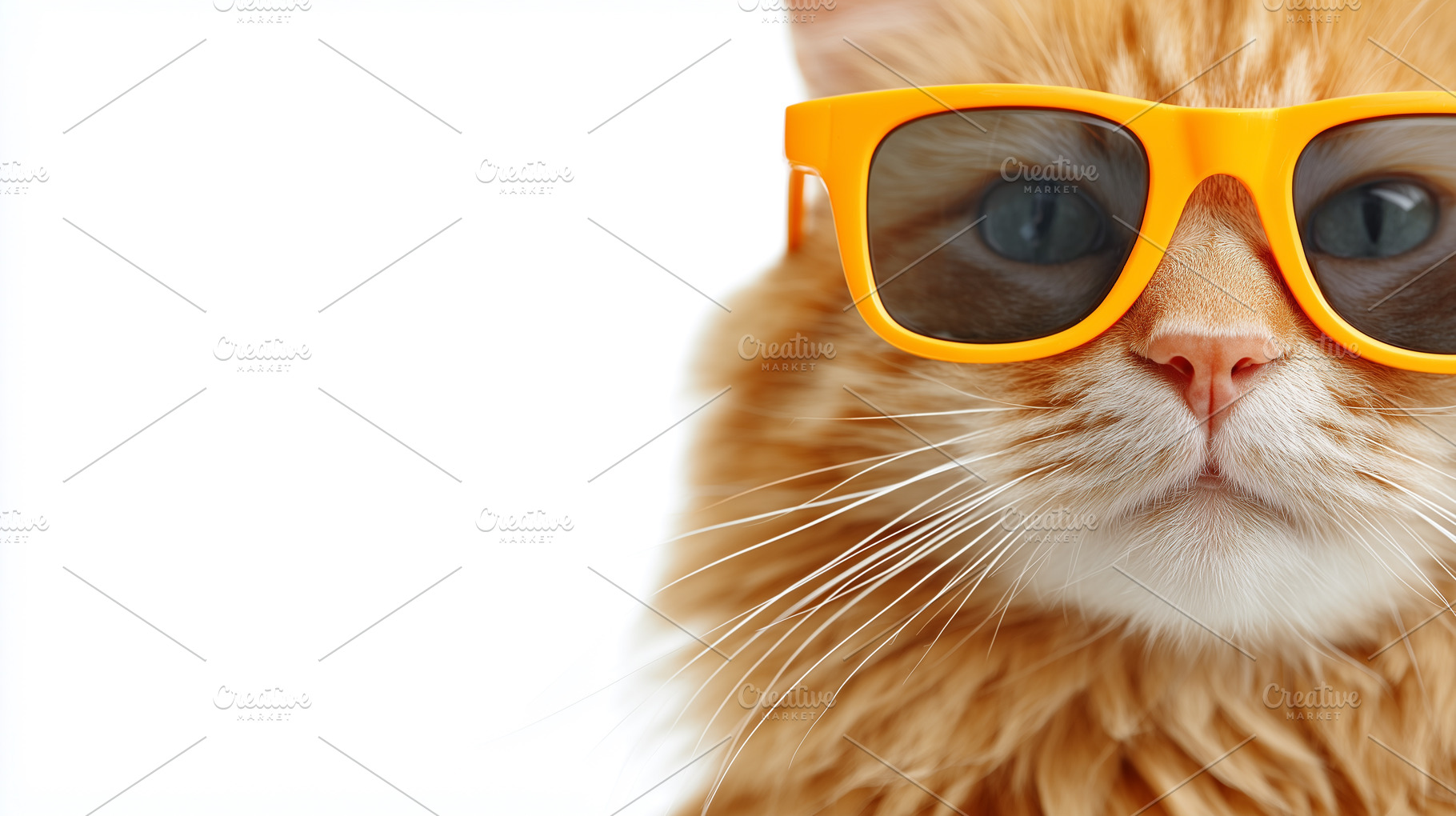 Close up of a ginger cat in bright, an Animal Photo by MistyDay