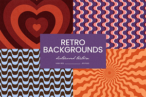 Retro Groovy Backgrounds