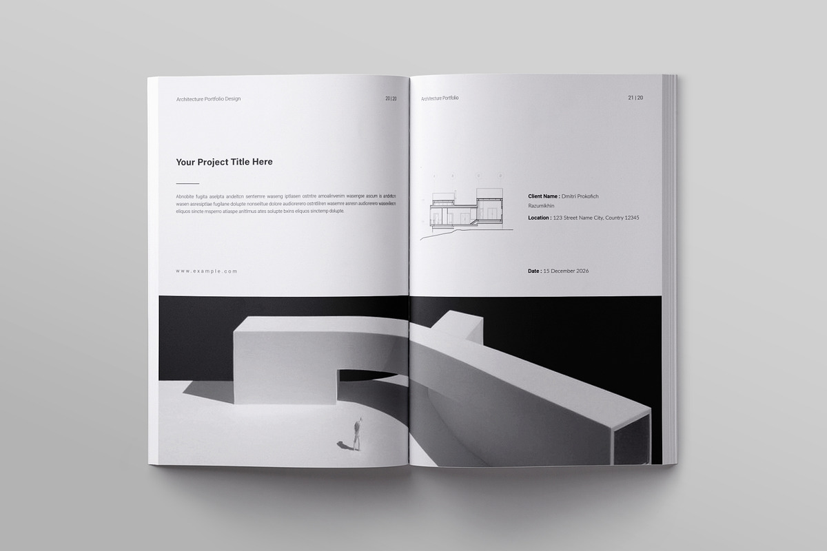 Architecture Portfolio Template, a Brochure Template by ElvinPrint (Photo 8 of 14)